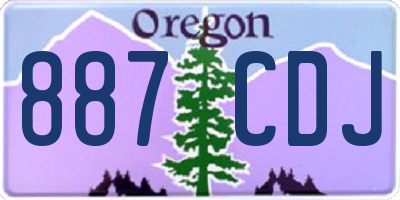 OR license plate 887CDJ