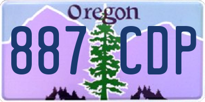 OR license plate 887CDP