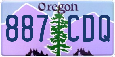 OR license plate 887CDQ