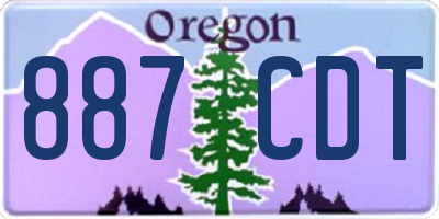 OR license plate 887CDT
