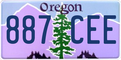 OR license plate 887CEE