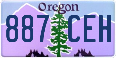 OR license plate 887CEH