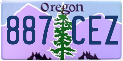 OR license plate 887CEZ