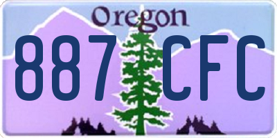 OR license plate 887CFC