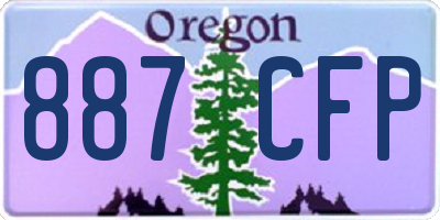 OR license plate 887CFP