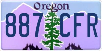 OR license plate 887CFR