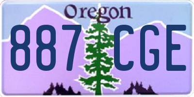 OR license plate 887CGE