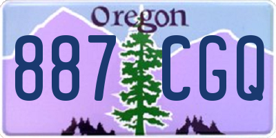 OR license plate 887CGQ