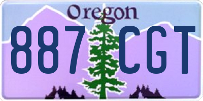 OR license plate 887CGT