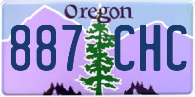 OR license plate 887CHC