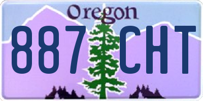 OR license plate 887CHT