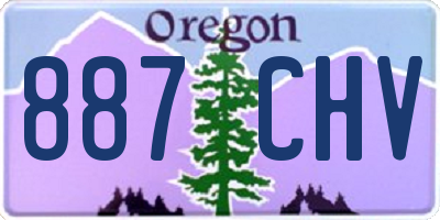 OR license plate 887CHV