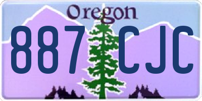 OR license plate 887CJC