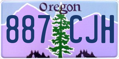 OR license plate 887CJH
