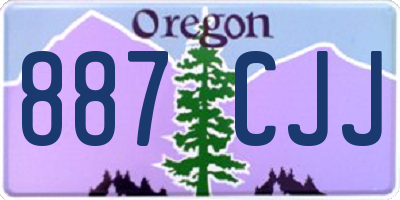 OR license plate 887CJJ