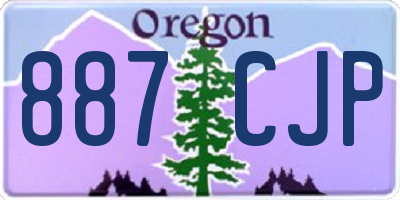 OR license plate 887CJP
