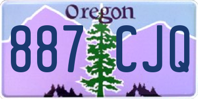 OR license plate 887CJQ