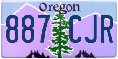 OR license plate 887CJR