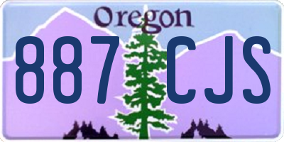 OR license plate 887CJS