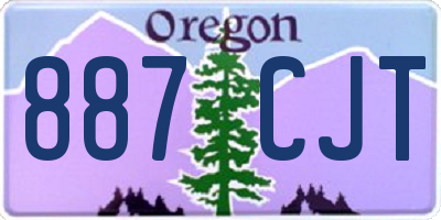 OR license plate 887CJT