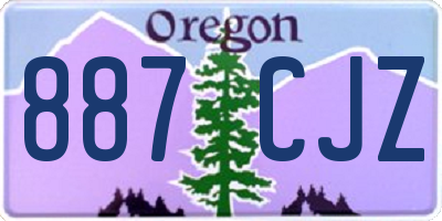 OR license plate 887CJZ