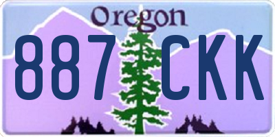 OR license plate 887CKK
