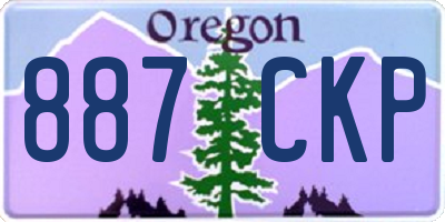 OR license plate 887CKP