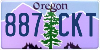 OR license plate 887CKT