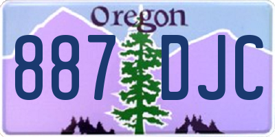 OR license plate 887DJC