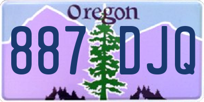 OR license plate 887DJQ