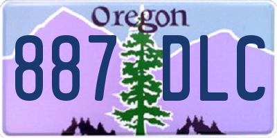 OR license plate 887DLC