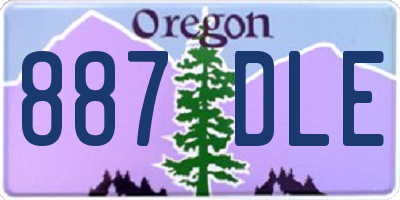 OR license plate 887DLE