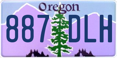 OR license plate 887DLH