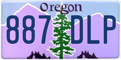 OR license plate 887DLP