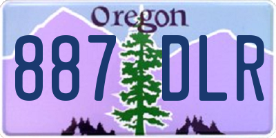 OR license plate 887DLR