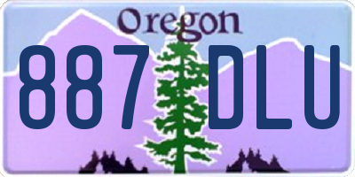 OR license plate 887DLU