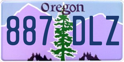OR license plate 887DLZ