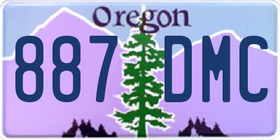 OR license plate 887DMC