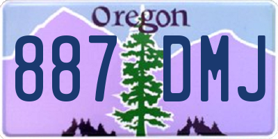 OR license plate 887DMJ
