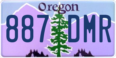 OR license plate 887DMR