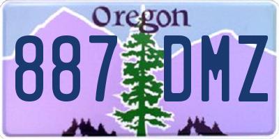 OR license plate 887DMZ