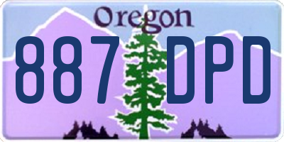 OR license plate 887DPD