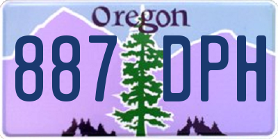 OR license plate 887DPH