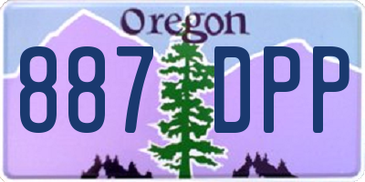 OR license plate 887DPP