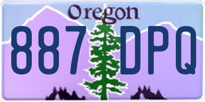 OR license plate 887DPQ