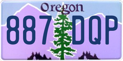 OR license plate 887DQP