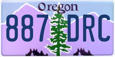 OR license plate 887DRC