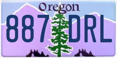 OR license plate 887DRL