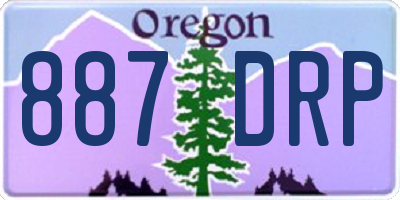 OR license plate 887DRP