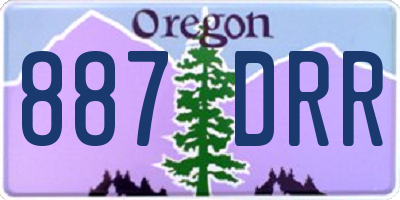 OR license plate 887DRR